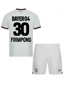 Bayer Leverkusen Jeremie Frimpong #30 Auswärts Trikotsatz für Kinder 2023-24 Kurzarm (+ Kurze Hosen)